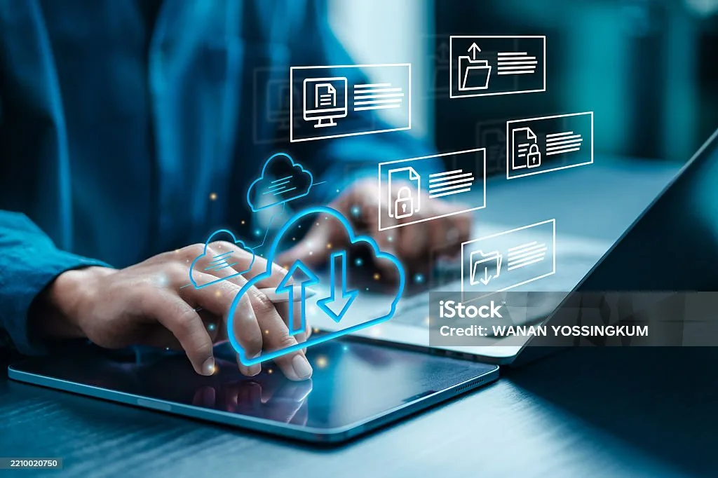 Cloud upload and secure document technology